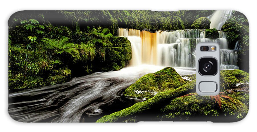 Mclean-falls Galaxy Case featuring the photograph McLean Falls by Gary Johnson