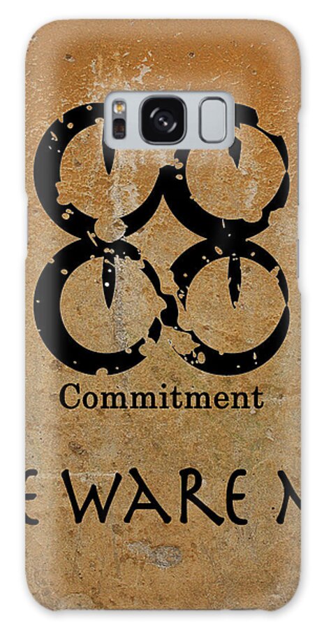  Commitment Galaxy Case featuring the digital art Me Ware Mo Adinkra Symbol by Kandy Hurley