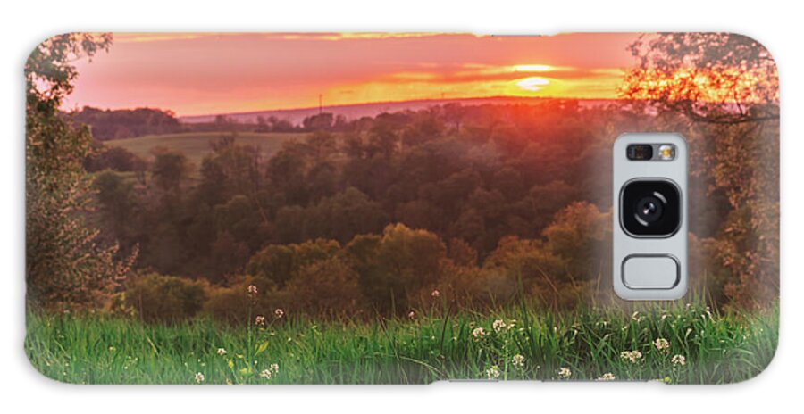 Sunset Galaxy Case featuring the photograph Meadow Sunset by Jason Fink