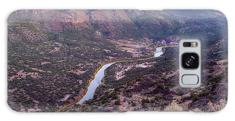 Roselynne Bowie Broussard Galaxy Case featuring the photograph Meandering Rio Grande by Roselynne Broussard