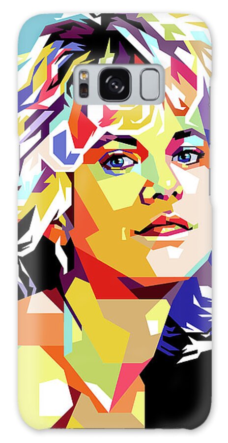 Meg Ryan Galaxy Case featuring the mixed media Meg Ryan 2 by Movie World Posters