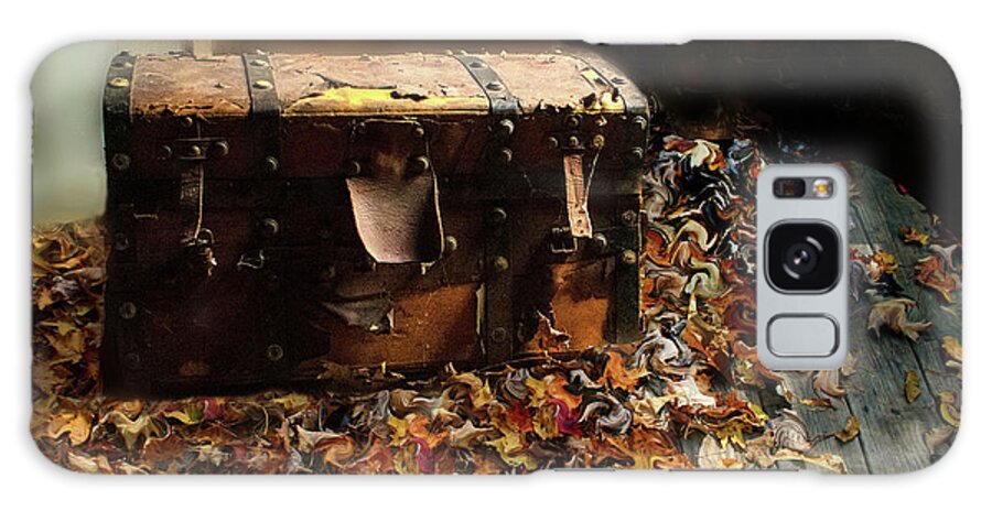 Trunk Galaxy Case featuring the photograph Memories and Poems as Leaves on Eagle Pond by Wayne King