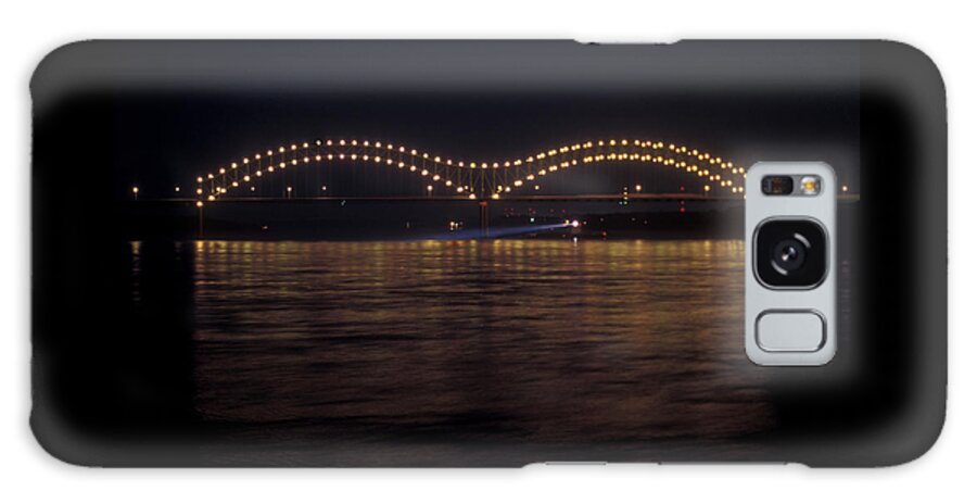 Night Galaxy Case featuring the photograph Memphis Bridge at Night by James C Richardson