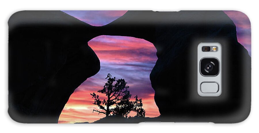 Arch Galaxy Case featuring the photograph Metate Arch, Devil's Garden 11 by JustJeffAz Photography