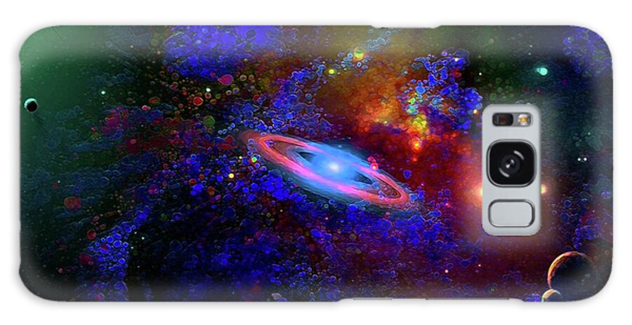 Outer Space Background Galaxy Case featuring the digital art Milky Way From a Distance by Don White Artdreamer