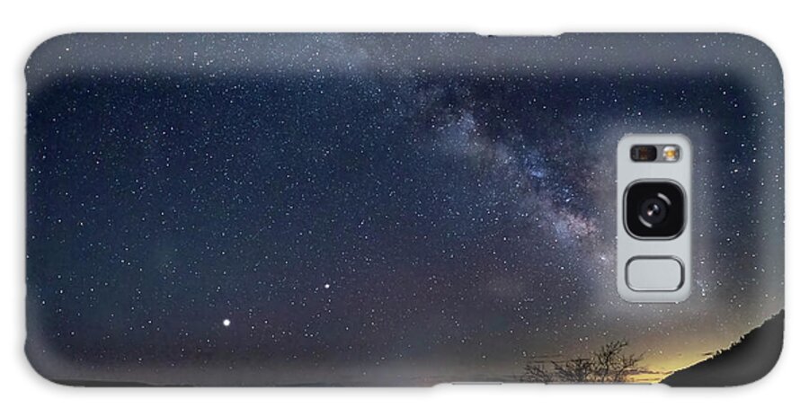  Galaxy Case featuring the photograph Milky Way with Jupiter and Saturn by Al Judge