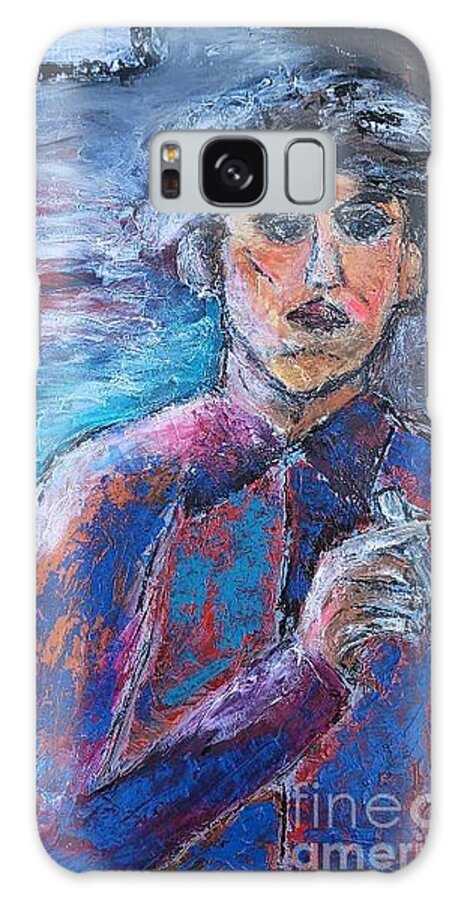  Galaxy Case featuring the painting The Millennial Smoker by Mark SanSouci