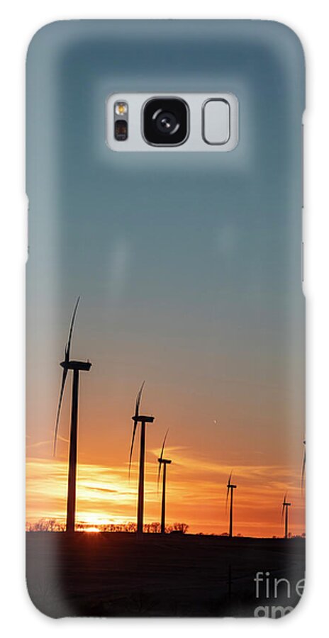 Wind Galaxy Case featuring the photograph Missouri Wind Turbines by Jim West