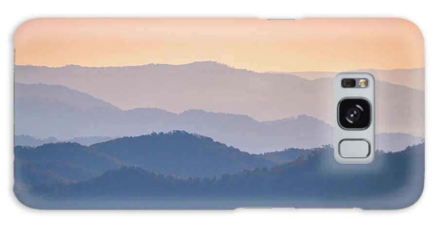 Landscape Galaxy Case featuring the photograph Misty Morning in the Carolina Blue Ridge by Rachel Morrison