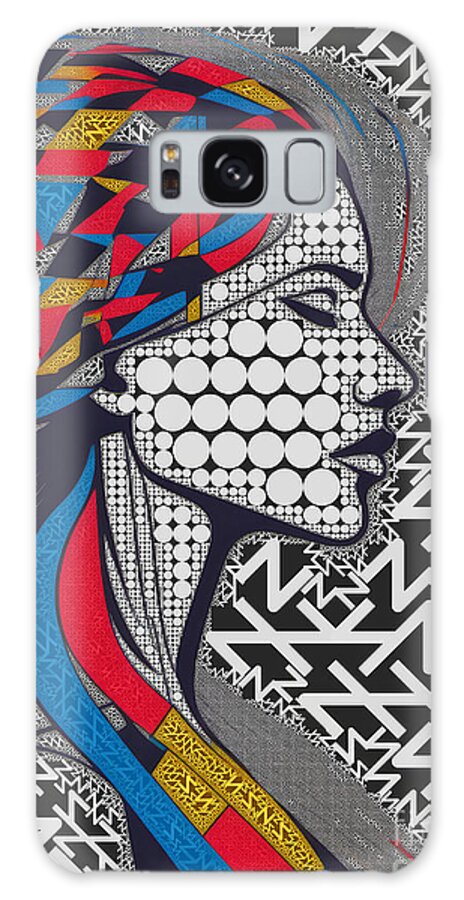 Abstract Galaxy Case featuring the digital art Modern Abstract Portrait - 02795 by Philip Preston