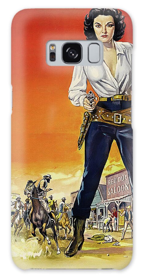Montana Galaxy Case featuring the painting ''Montana Belle'', 1952, movie poster painting by Movie World Posters