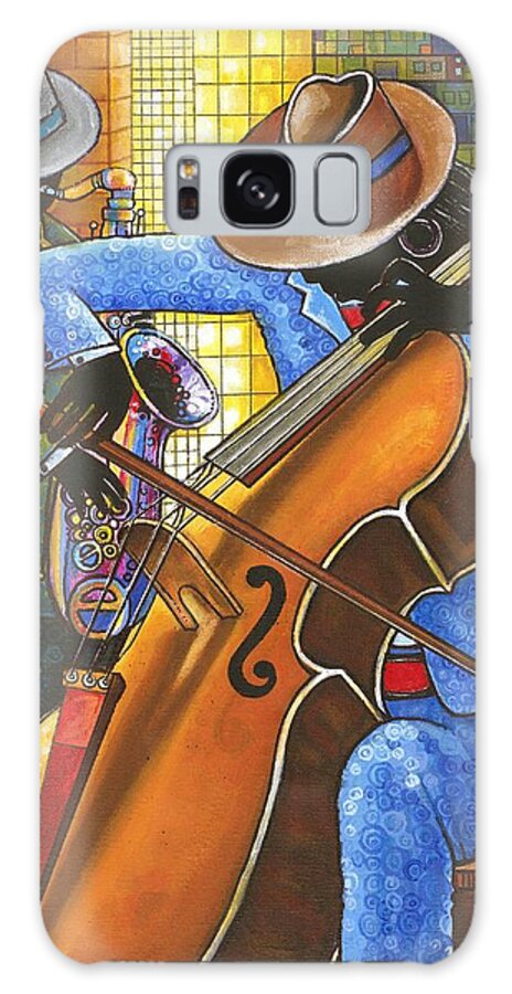 Black Art Galaxy Case featuring the painting Mood Music by Darlington Ike