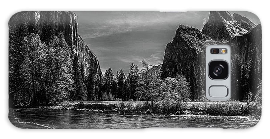 Black And White Galaxy Case featuring the photograph Moody Mountain View by Az Jackson