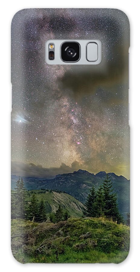 Switzerland Galaxy Case featuring the photograph Moody Night by Ralf Rohner