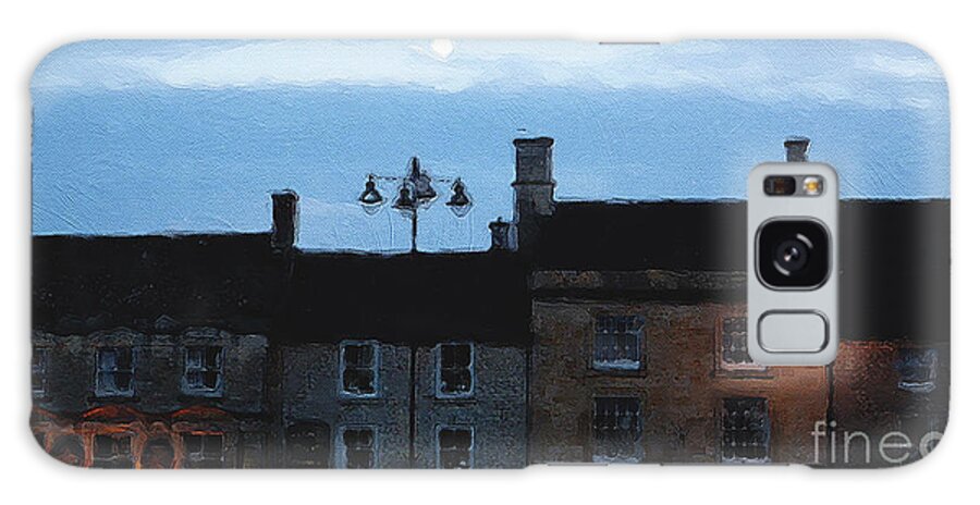Stow-in-the-wold Galaxy Case featuring the photograph Moon Over Stow by Brian Watt