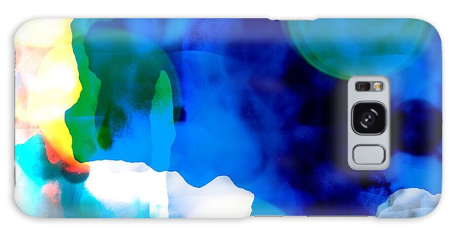 Abstract Galaxy Case featuring the digital art Moonlight on the Ocean by Jeremiah Ray