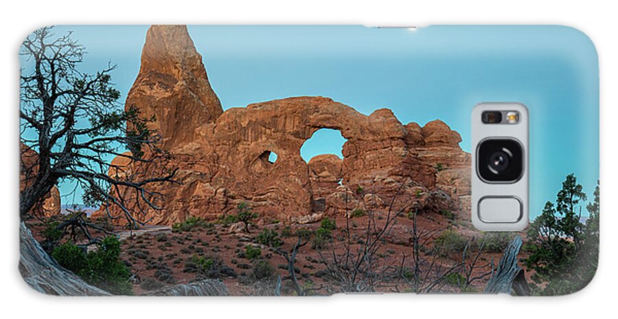 Arches National Park Galaxy Case featuring the photograph Morning Blue Hour at Turret Arch by Ron Long Ltd Photography