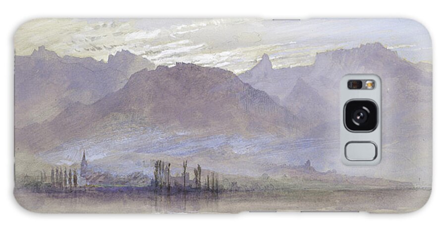 John Ruskin Galaxy S8 Case featuring the painting Morning in Spring, with northeast Wind, at Vevey, by John Ruskin