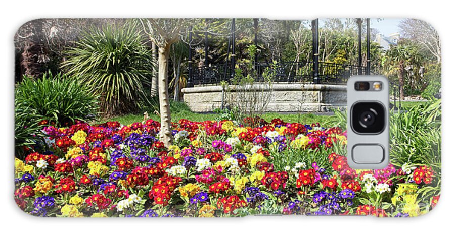 Penzance Galaxy Case featuring the photograph Morrab Gardens in Spring, Penzance, Cornwall. by Tony Mills