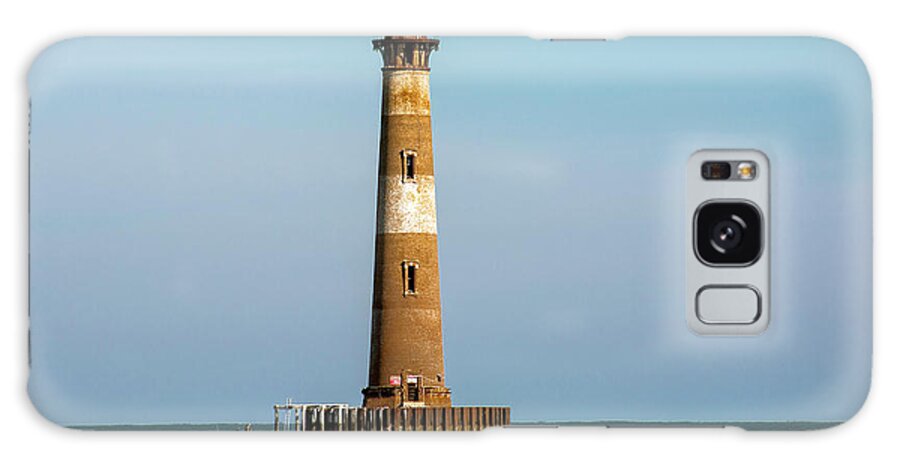 Morris Island Galaxy Case featuring the photograph Morris Island Lighthouse 4 by WAZgriffin Digital