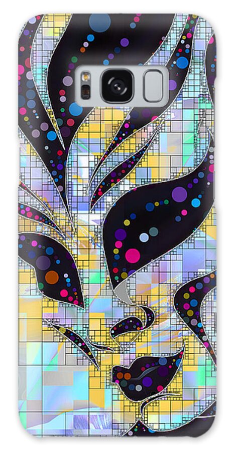 Abstract Galaxy Case featuring the digital art Mosaic Style Abstract Portrait - 02933 by Philip Preston