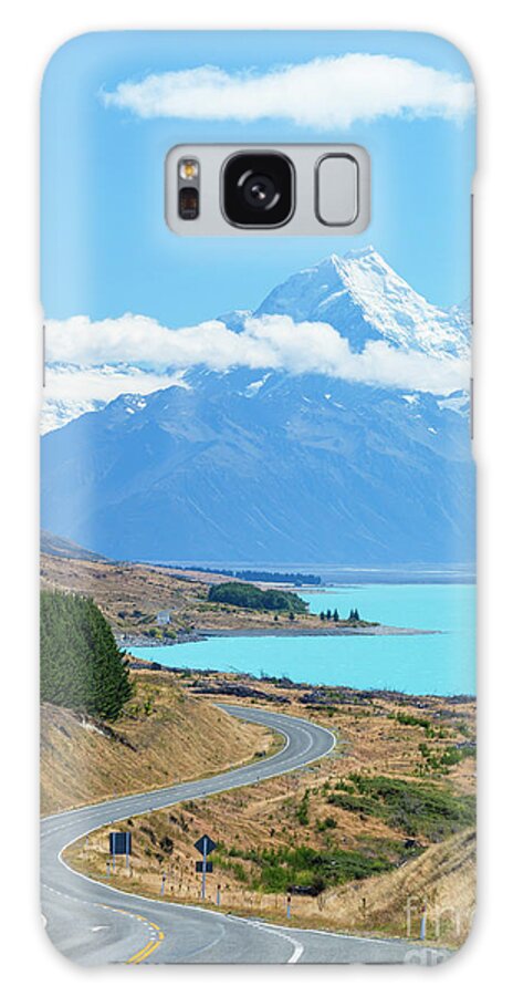 New Zealand South Island Galaxy Case featuring the photograph Mount Cook and Lake Pukaki, New Zealand by Neale And Judith Clark