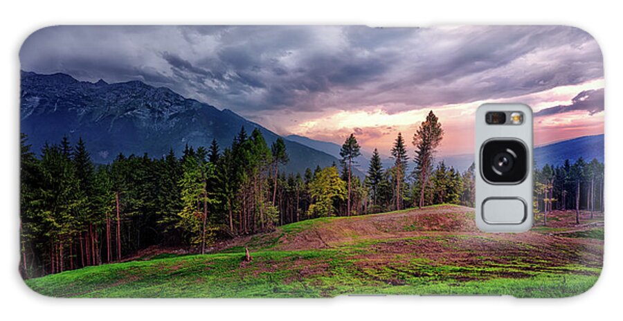 Panorama Galaxy Case featuring the photograph Mountain panorama by The P