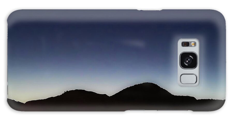 Mountains Galaxy Case featuring the photograph Mountain Silhouette at Dawn by Linda McRae