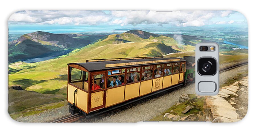 Snowdon Mountain Railway Galaxy Case featuring the photograph Mountain Train Snowdon Wales by Adrian Evans