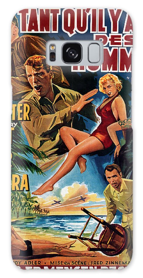 Here Galaxy Case featuring the mixed media ''From Here to Eternity'', with Burt Lancaster, 1953 #1 by Movie World Posters