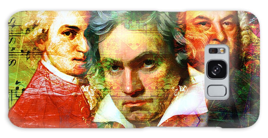 Wingsdomain Galaxy S8 Case featuring the photograph Mozart Beethoven Bach 20140128 by Wingsdomain Art and Photography