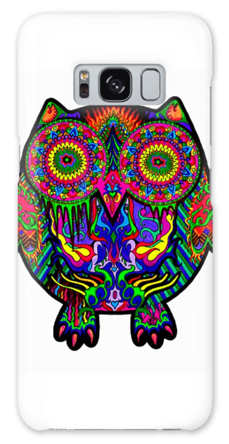 Owl Galaxy Case featuring the painting Ms I Am Meltiiing by Baruska A Michalcikova