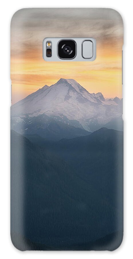 Mt Galaxy Case featuring the photograph Mt Baker Sunset by Ryan McGinnis