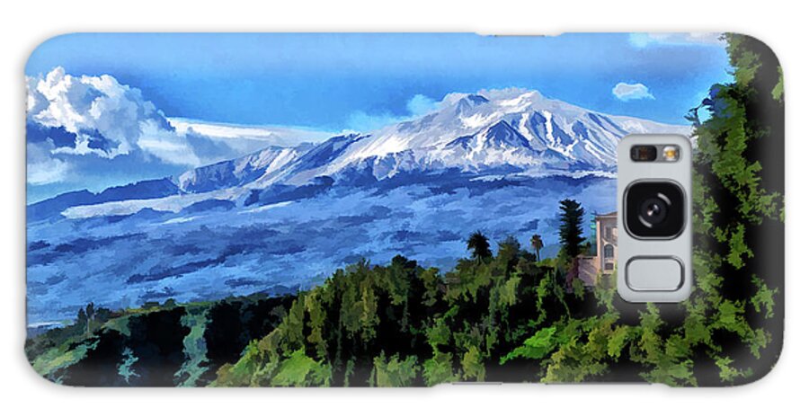 2019 Galaxy Case featuring the photograph Mt Etna from Taormina by Monroe Payne