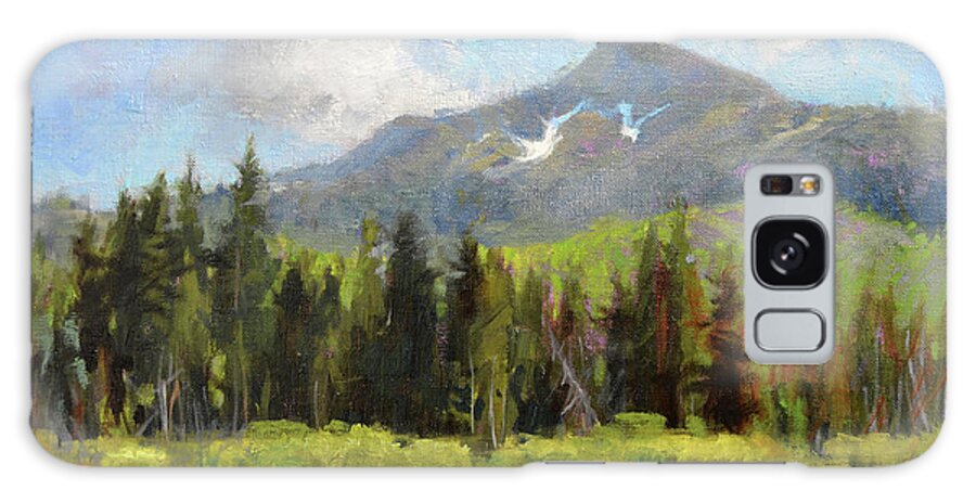 Utah Galaxy Case featuring the painting Mt. Millicent by Susan N Jarvis