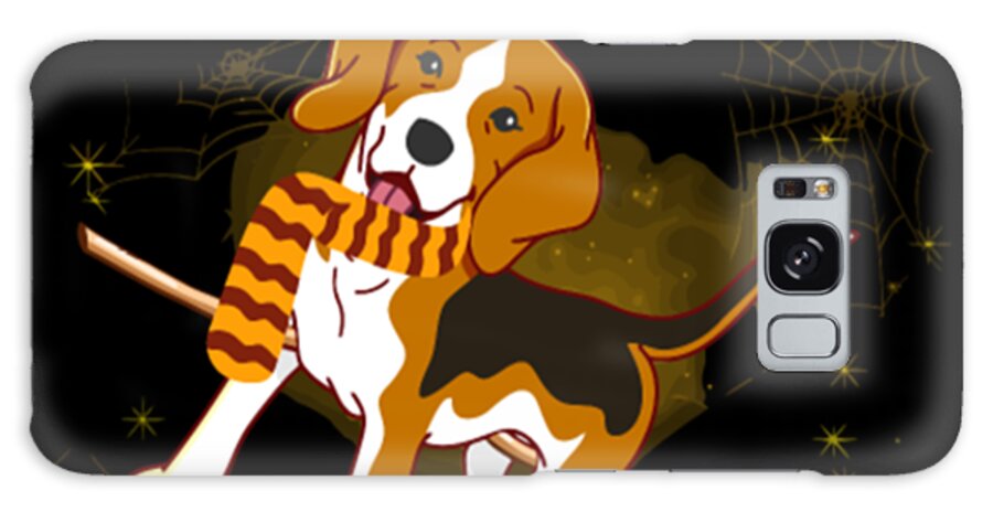 Beagle Galaxy Case featuring the digital art My Patronus Is A Beagle Halloween Day by Tinh Tran Le Thanh