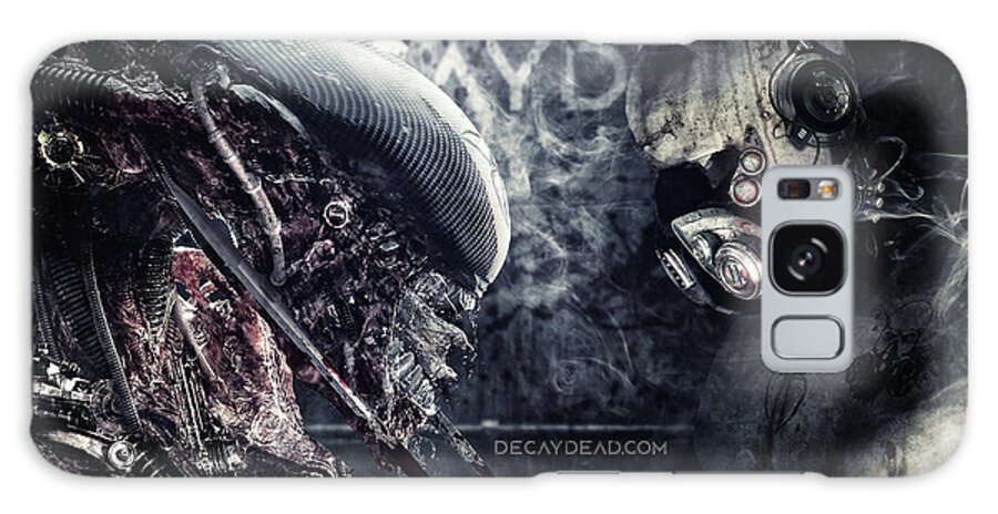 Alien Galaxy Case featuring the digital art My Queen Dark Edition by Argus Dorian