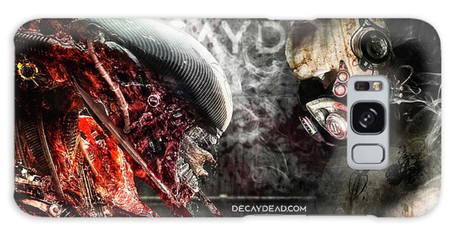 Alien Galaxy Case featuring the digital art My Queen Red edition by Argus Dorian