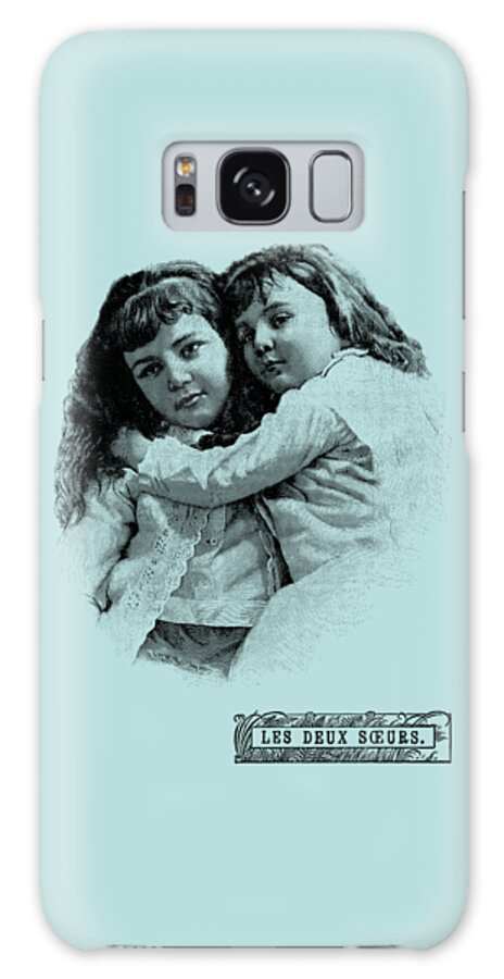 Sisters Galaxy Case featuring the digital art My sister, my best friend by Madame Memento