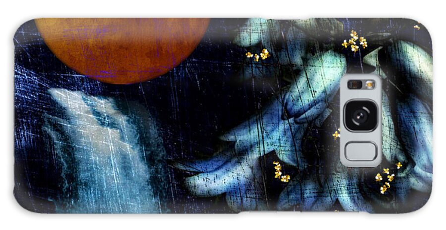 Abstract Art Galaxy Case featuring the mixed media Mysteria by Canessa Thomas