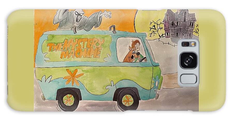 Scooby Doo Galaxy Case featuring the painting Mystery Machine by Estrella Gerwin