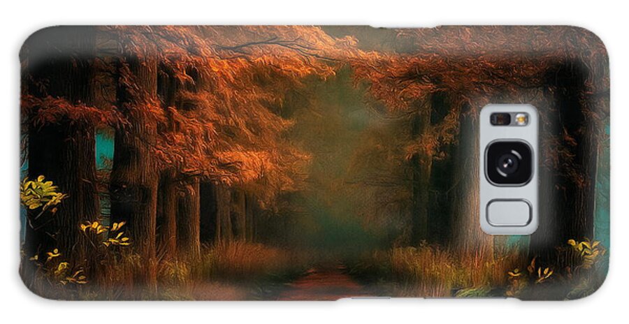 Forest Galaxy Case featuring the digital art Mystic Forest by Jerzy Czyz