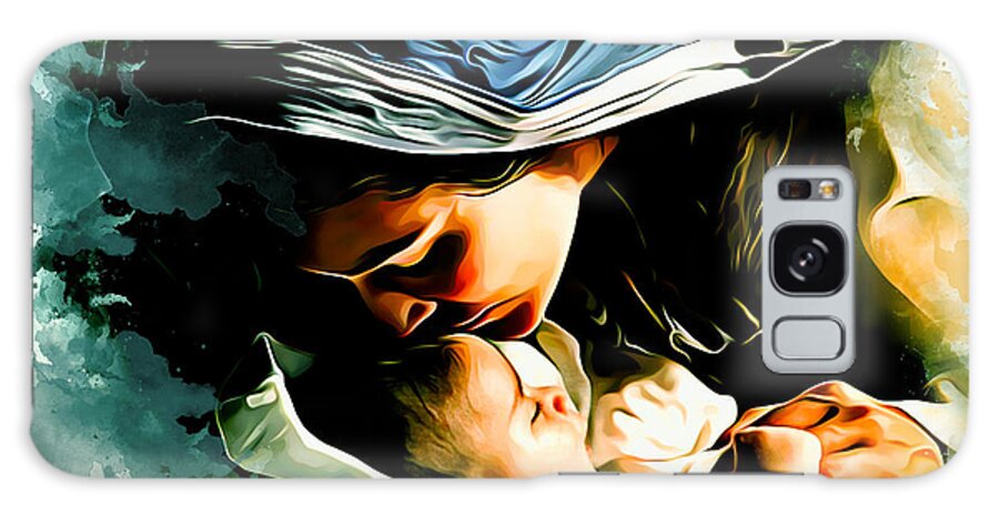 Nativity Galaxy Case featuring the digital art Nativity of Jesus by Charlie Roman