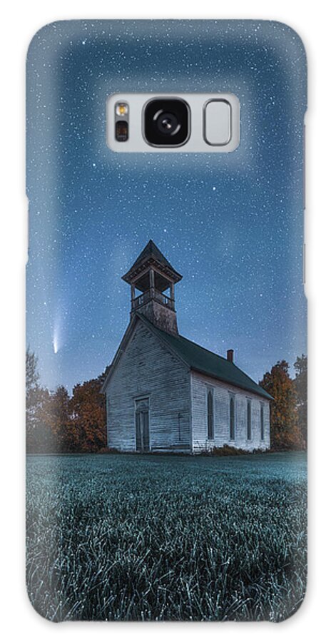 Neowise Galaxy Case featuring the photograph Neowise over Pickle Church by Darren White