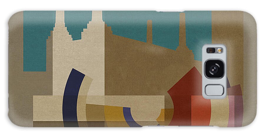 London Galaxy Case featuring the mixed media New Capital Square - Battersea by BFA Prints