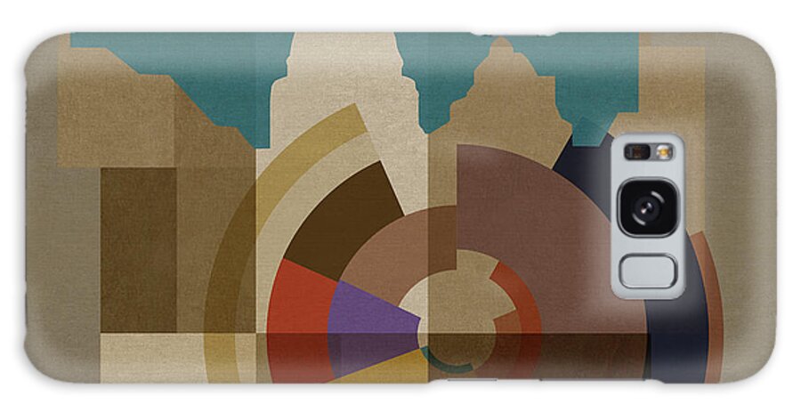 London Galaxy Case featuring the mixed media New Capital Square - Saint Pauls by BFA Prints