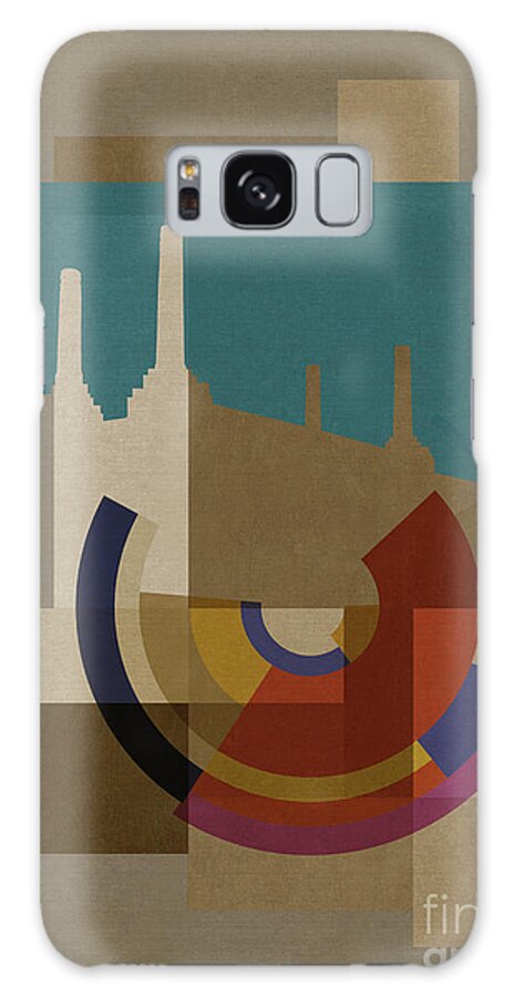 London Galaxy Case featuring the mixed media New Capital Squares - Battersea by BFA Prints