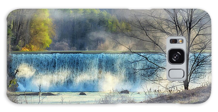 New River Galaxy Case featuring the photograph New River Dam by Michael Frank