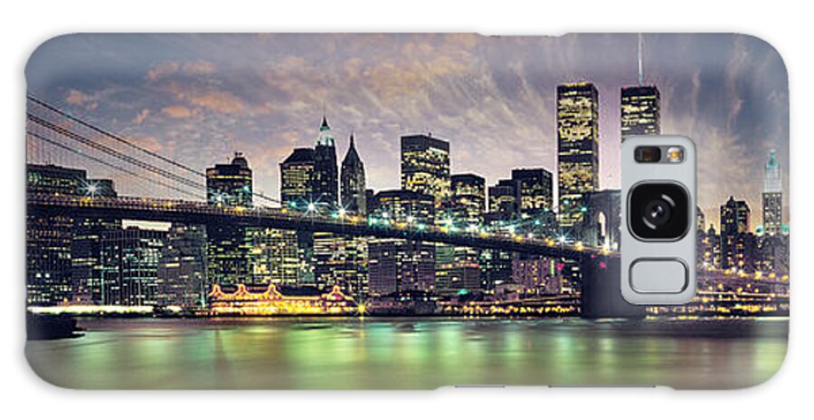 New York City Skyline Galaxy Case featuring the photograph New York City Skyline by Jon Neidert