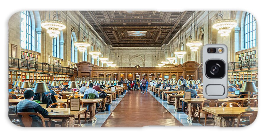 New York Public Library Galaxy Case featuring the photograph New York Public Library - Rose Main Reading Room by Sandi Kroll